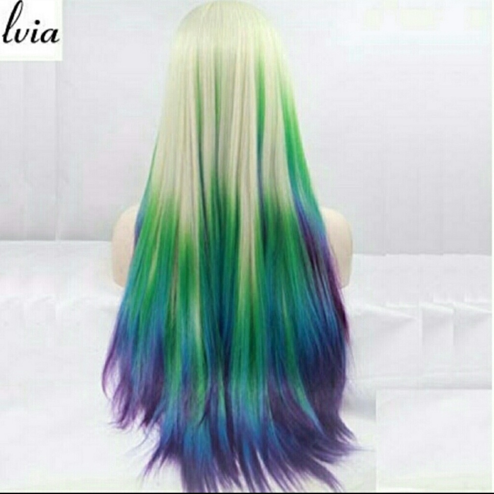 Platinum Peacock Ombre' Lace Front Wig